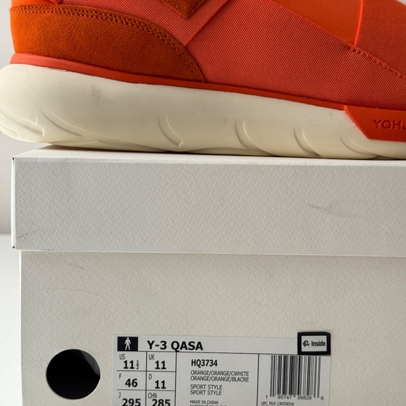 Size 11.5 - adidas Y-3 Qasa High Orange HQ3734 sneaker